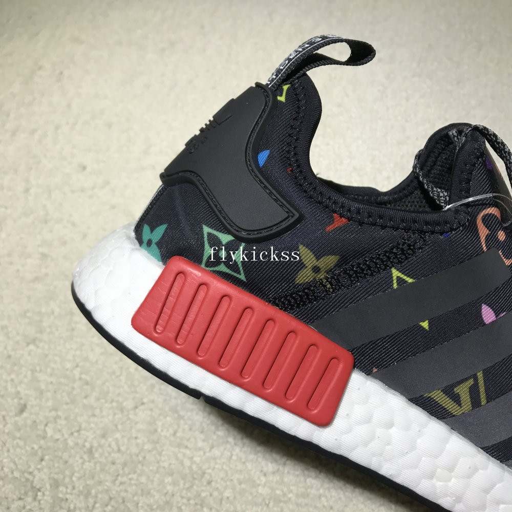 LVS x Real Boost Adidas NMD R1 Black Red Blue